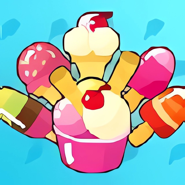 Game Xếp kem online Xếp kem